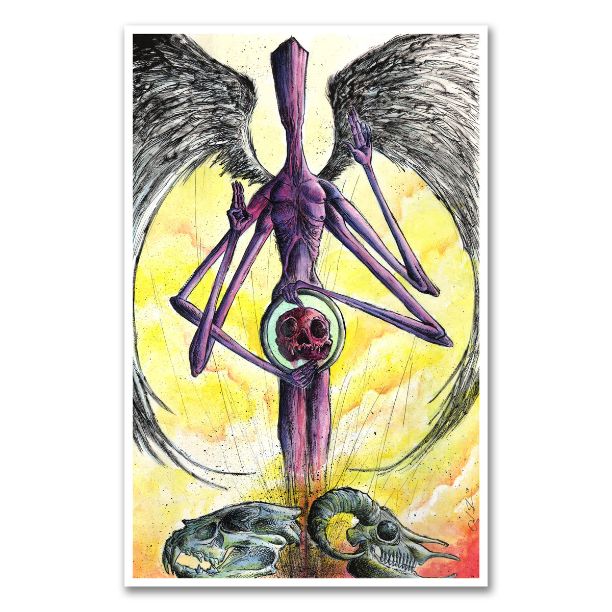 Cierpliwość - The Angel of Acceptance Print