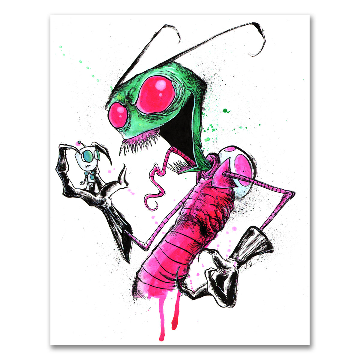 Invader Zim Print