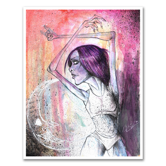 Violet Hex Print