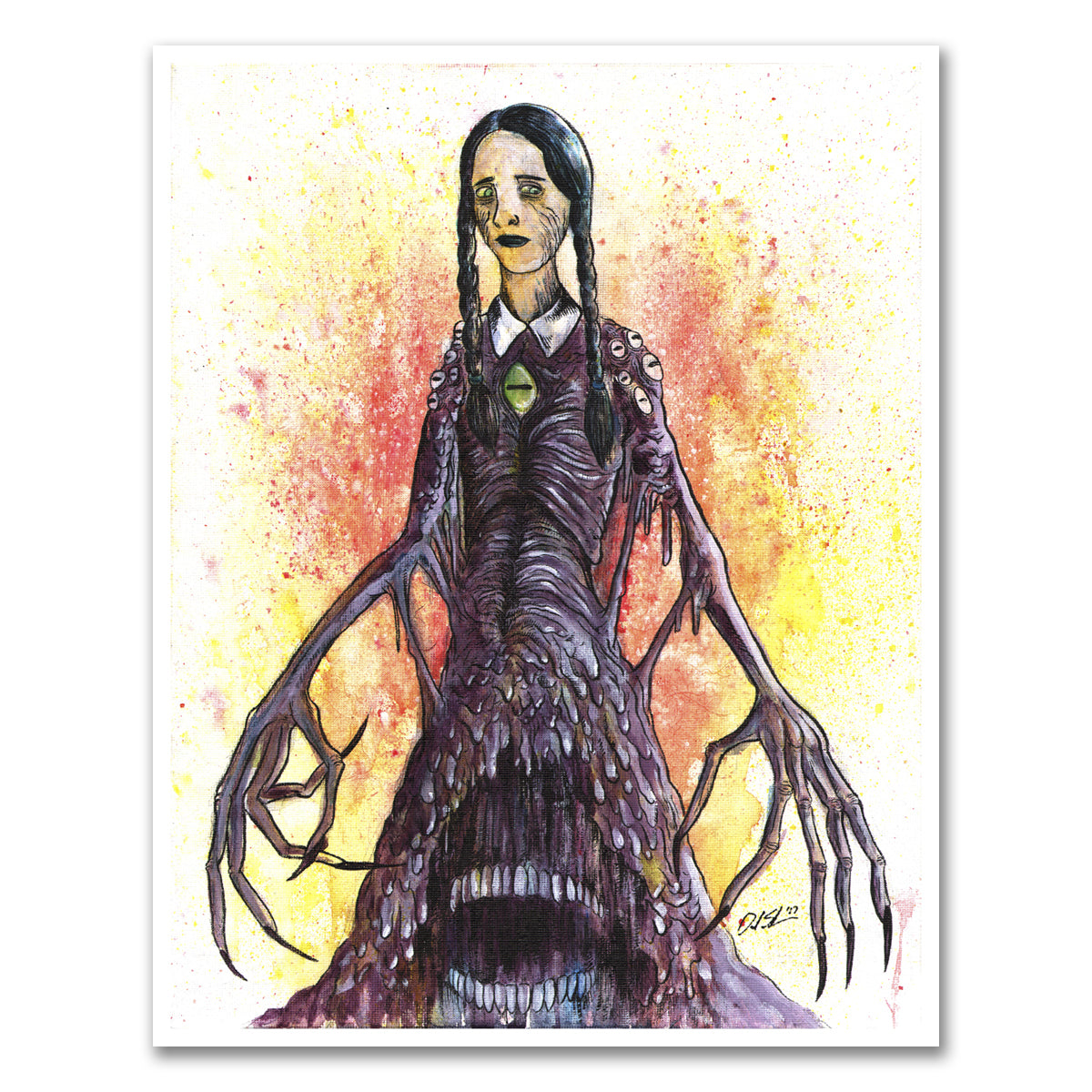 Wednesday Addams Print