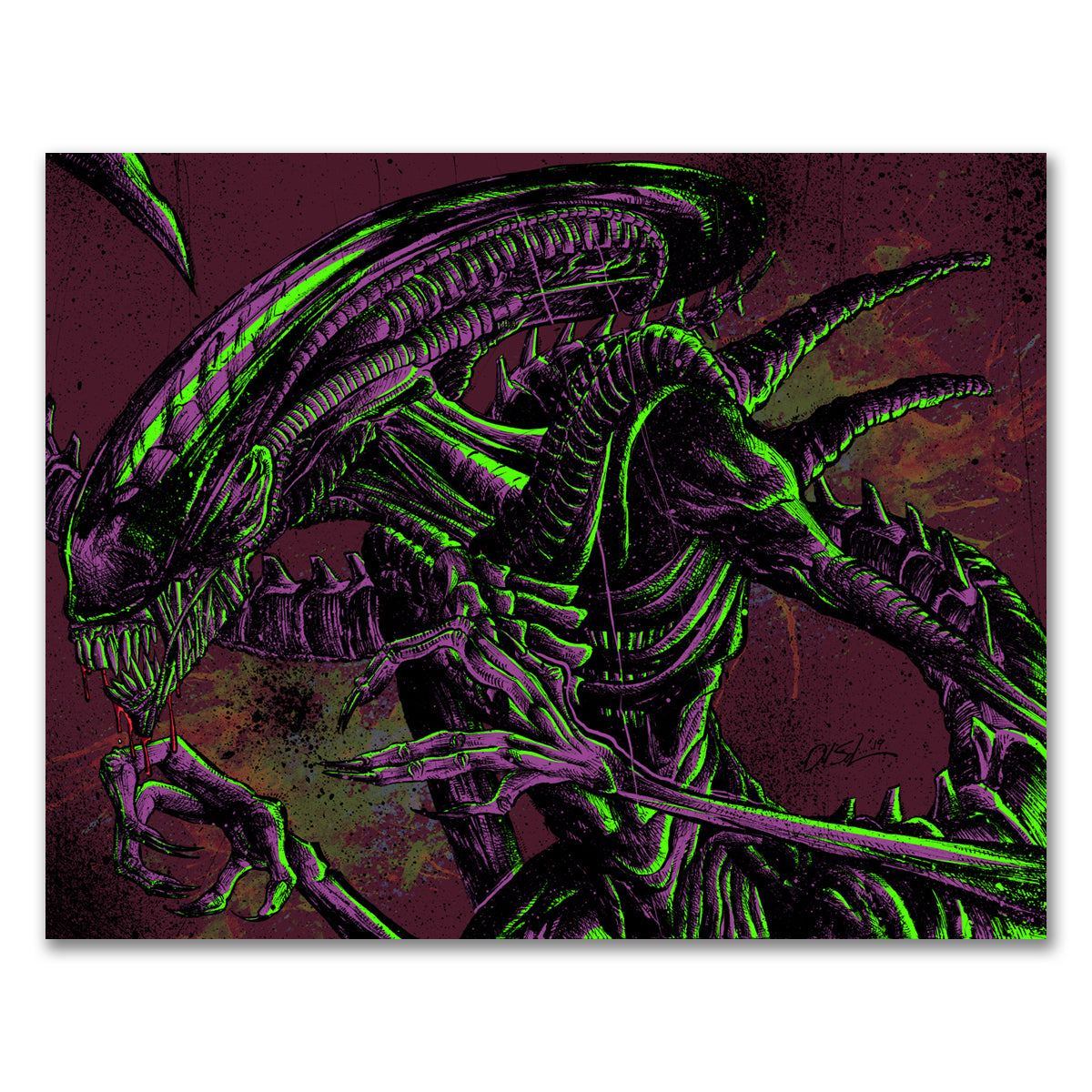 Xenomorph Print