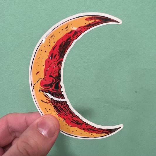 MOON | SKULL - Blood Moon Sticker
